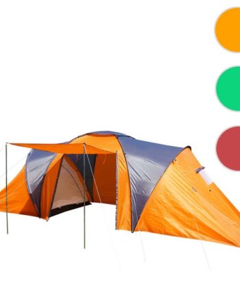 Campingtelt Personers Tunneltelt Til Camping Orange Telt