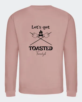 Sweatee Shirts Camping Print Ryggen Dusty Pink