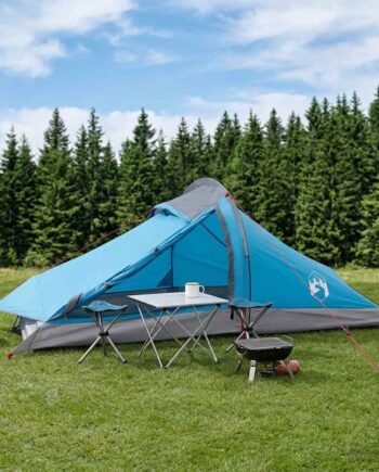 Backpacking Telt Blå Personers 185t Polyester Med Coating