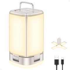 Blukar Led Campinglampe 116 Led Ampx2013 Lystilstande Usb Genopladelig