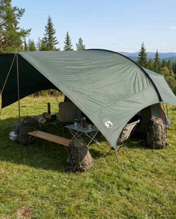 Camping Tarp Vandafvisende Army Grøn 695 580 200
