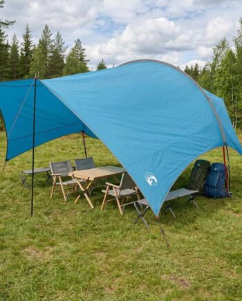 Camping Tarp Vandafvisende Blå 550 400 230