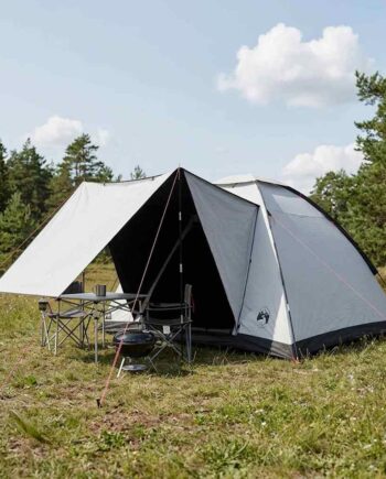 Camping Telt Hvid Blackout 275 215 125 Polyester Stål