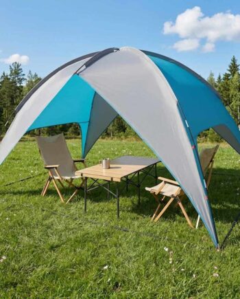 Camping Telt Med Regnslag Vandafvisende Blå 310 245 160