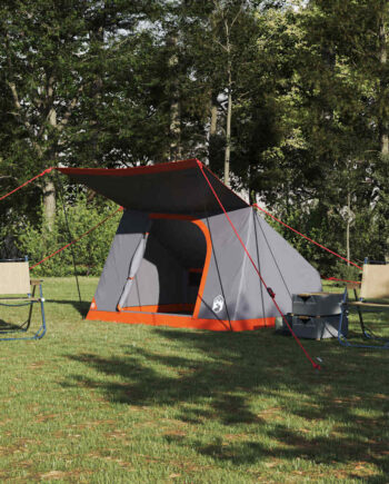 Camping Telt Med Tag Grå Orange 223 163 130 Taft