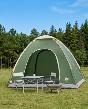 Camping Telt Med Tag Med Luftventil Grøn 190 140 105
