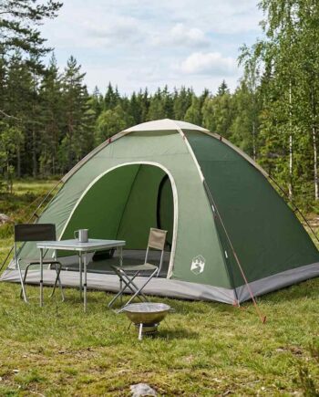 Camping Telt Med Tag Med Luftventil Grøn 335 275 180