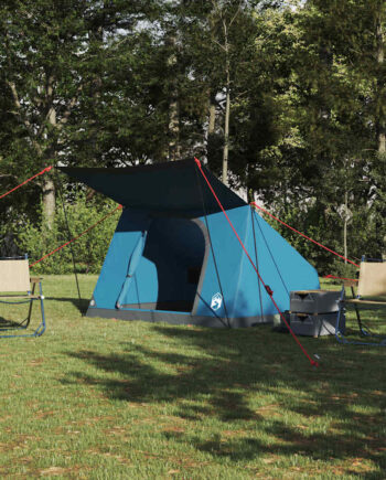 Camping Telt Med Tag Med Opbevaring Blå 223 163 130 Taft