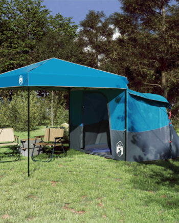 Camping Telt Sæt Stk Personer Blå Taffeta Stof