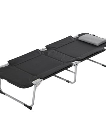 Campingseng Sammenklappelig Seng Med Pude Camping Liggestol Til Udendørs Campingrejser 183