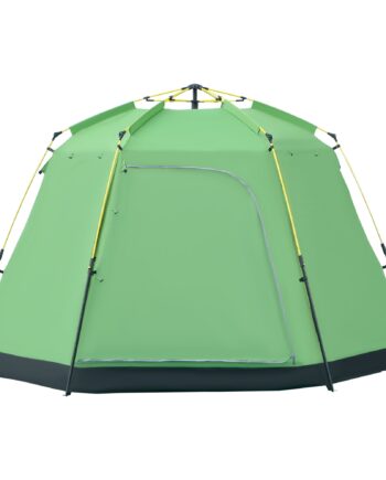 Campingtelt Personers Telt Familietelt Kuppeltelt Kunstlæder 2000 Nem Opsætning Til Familier Trekking Festival Stål Glasfiber Grøn 320 320 180