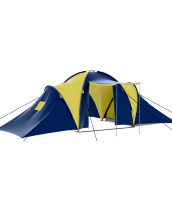 Campingtelt Til Personer Stof Blå Gul
