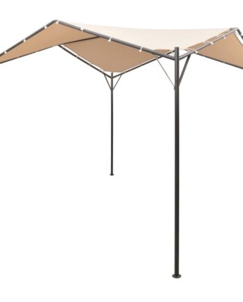 Lysthus Pavillon Telt Med Baldakin Stål Beige