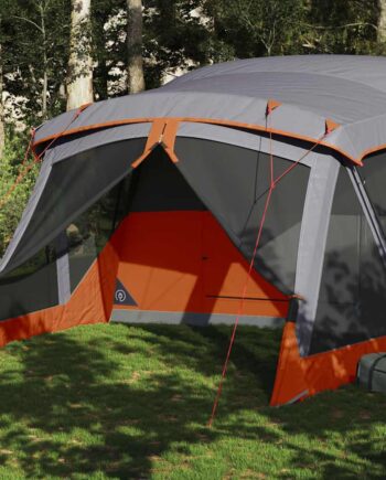 Personers Campingtelt Med Fortelt Vandtæt Orange