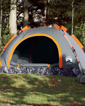 Personers Campingtelt Quick Release Grå Orange