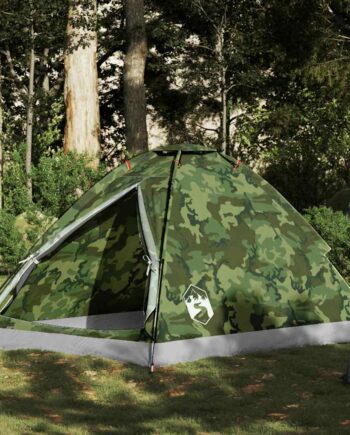 Personers Campingtelt Vandtæt Kuppel Camouflage