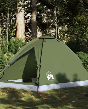Personers Campingtelt Vandtæt Kuppel Olivengrøn