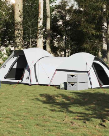 Personers Campingtelt Vandtæt Mørklægning Stof Hvid