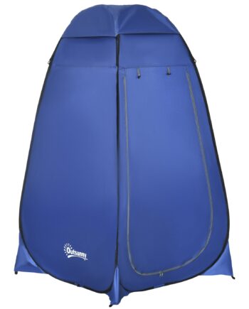 Pop Toilettelt Mobil Camping Douchetent Omkleedtelt Med Indvendig Vakuum Douchecabine Kleedcabine Vandtæt Polyester Mørk Blå 120 120 190