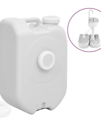 Bærbar Vandtank Grå Hdpe Til Camping