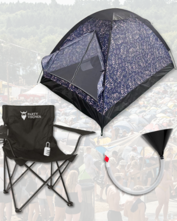 Festivalpakke Person Premium Frigg Telt Festivalstol