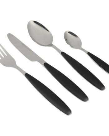 Gimex Bestiksæt Med Soft Touch Håndtag Black