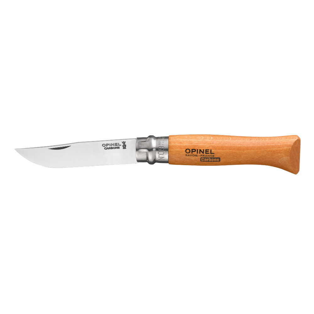 Opinel Carbon Steel Bøg Kompakt Lommekniv Til Camping Vandring