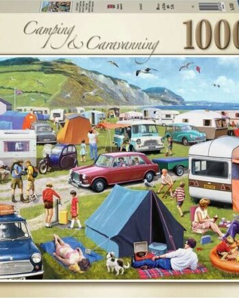 Ravensburger Puslespil Camping And Caravanning 1000 Brikker