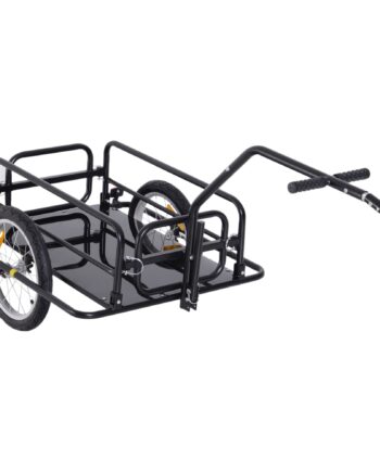 Sammenklappelig Cykeltrailer Lasttrailer Med Kobling Kobling Reflekser Transportvogn Lasteevne Til Transporttrailer Til Camping Shopping Flytning 155