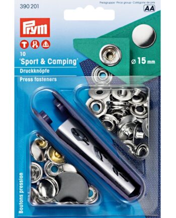 Trykknapper Sølv Sport Camping