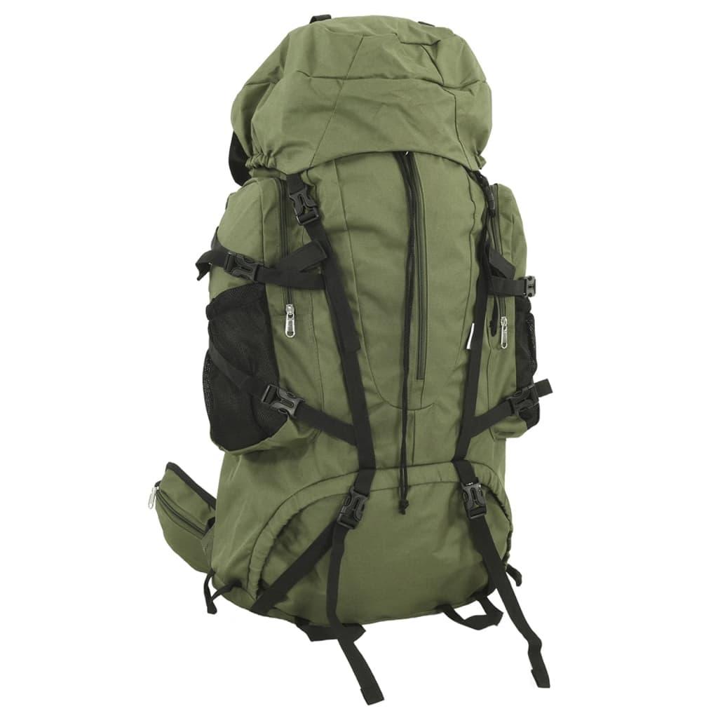 Vandretaske Oxfordstof Armygrøn Rygsæk Til Trekking Camping